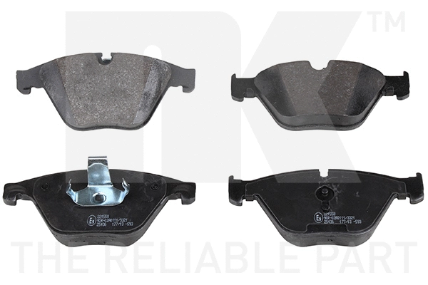 Brake Pad Set, disc brake (221558)