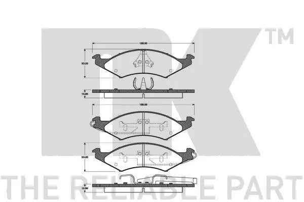 Brake Pad Set, disc brake (222530)