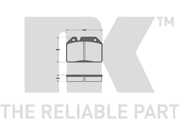 Brake Pad Set, disc brake (223703)