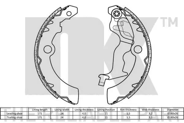 Brake Shoe Set