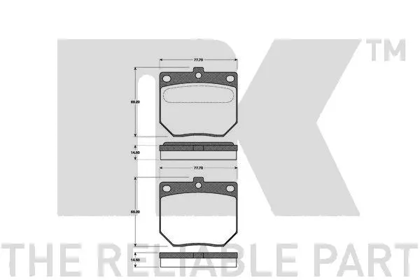 Brake Pad Set, disc brake (222209)