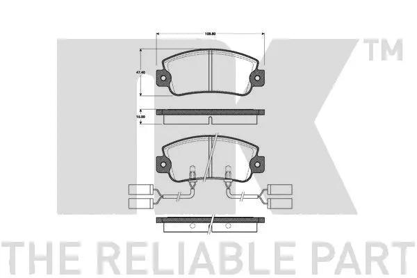Brake Pad Set, disc brake (221010)