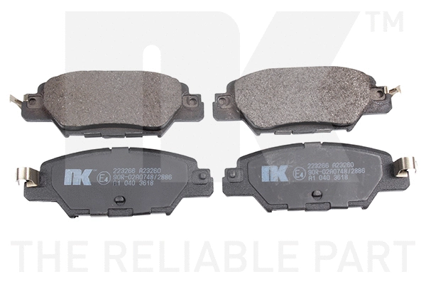 Brake Pad Set, disc brake (223266)