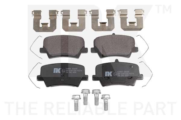 Brake Pad Set, disc brake (224834)