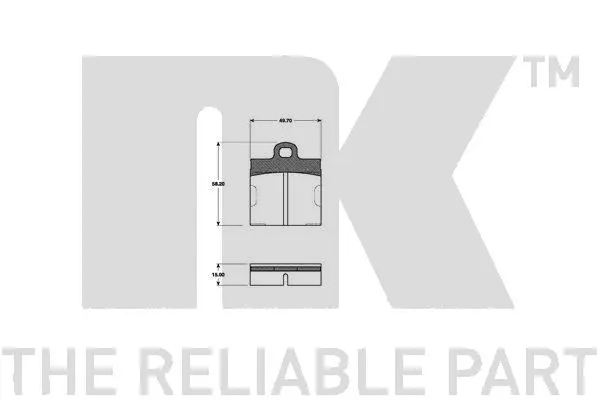 Brake Pad Set, disc brake (224701)
