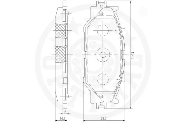 Brake Pad Set, disc brake