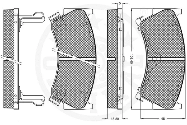 Brake Pad Set, disc brake