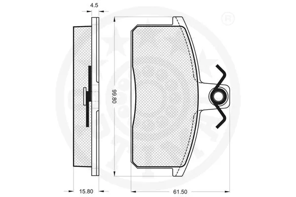 Brake Pad Set, disc brake