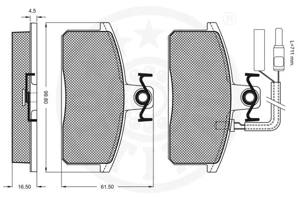 Brake Pad Set, disc brake