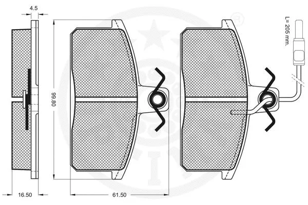 Brake Pad Set, disc brake