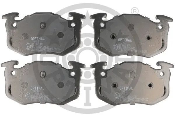 Brake Pad Set, disc brake (9858)