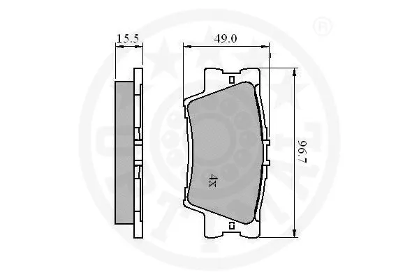Brake Pad Set, disc brake