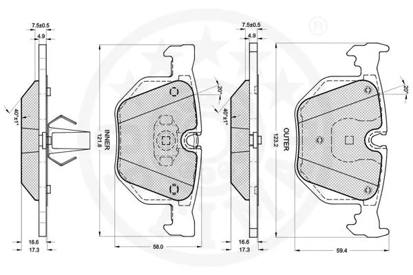 Brake Pad Set, disc brake