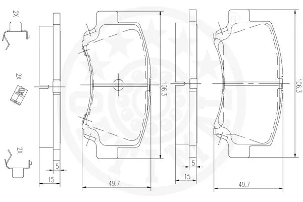 Brake Pad Set, disc brake