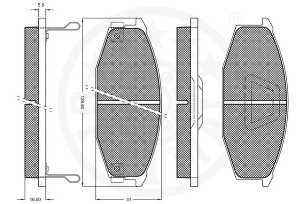 Brake Pad Set, disc brake