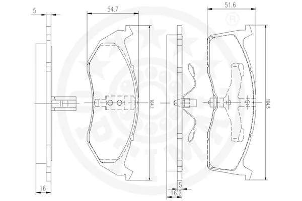 Brake Pad Set, disc brake