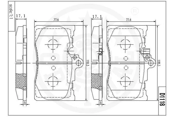 Brake Pad Set, disc brake