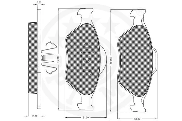 Brake Pad Set, disc brake