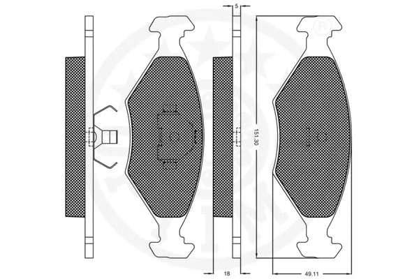 Brake Pad Set, disc brake