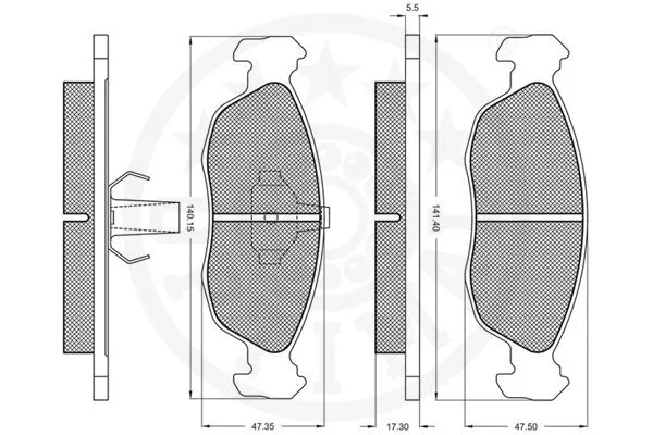 Brake Pad Set, disc brake