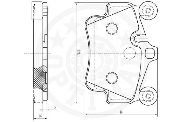 Brake Pad Set, disc brake