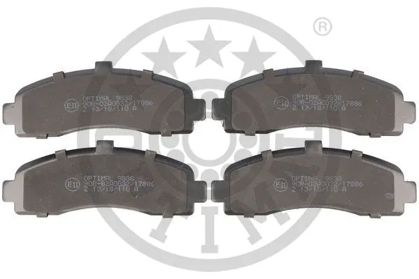 Brake Pad Set, disc brake (9838)