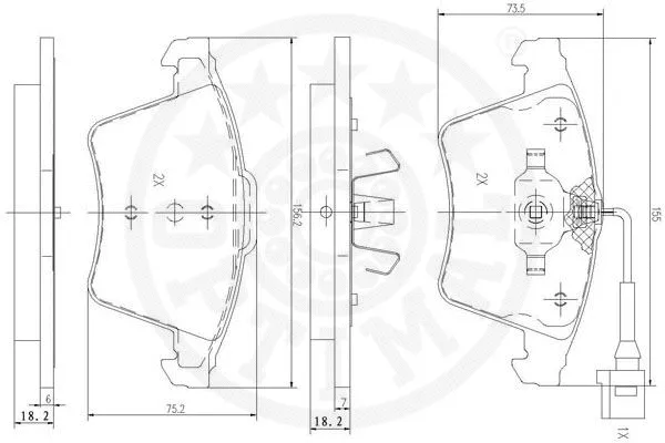 Brake Pad Set, disc brake