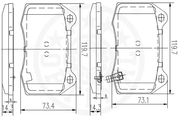 Brake Pad Set, disc brake