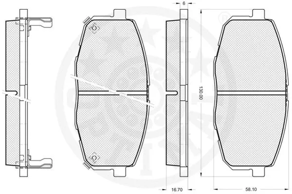 Brake Pad Set, disc brake