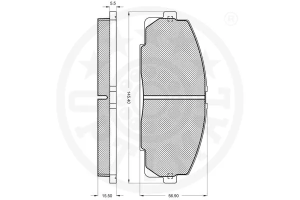 Brake Pad Set, disc brake