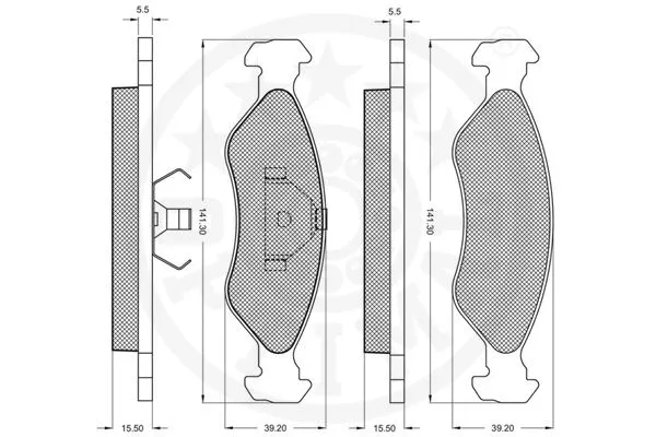 Brake Pad Set, disc brake