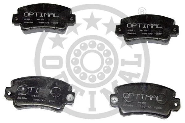 Brake Pad Set, disc brake (8122)