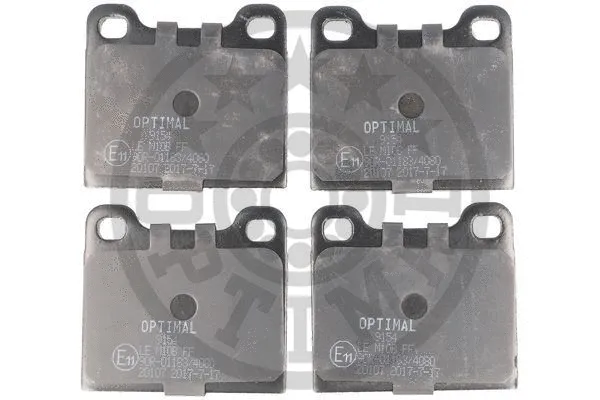 Brake Pad Set, disc brake (9154)