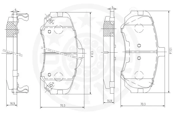 Brake Pad Set, disc brake