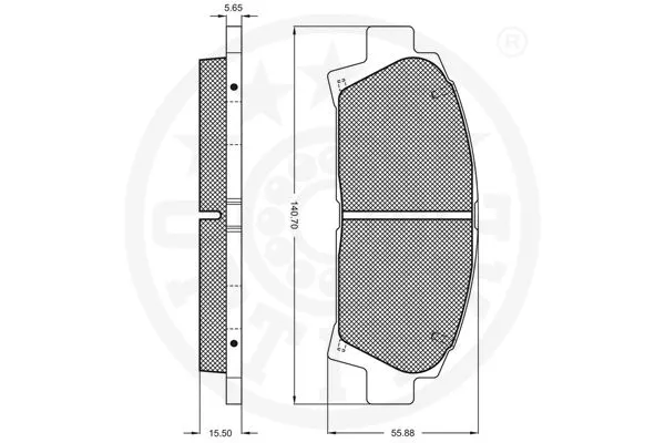 Brake Pad Set, disc brake