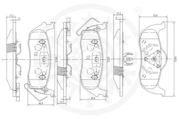 Brake Pad Set, disc brake