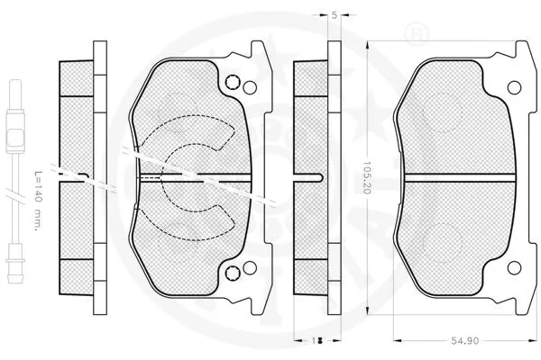 Brake Pad Set, disc brake