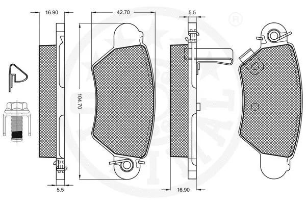Brake Pad Set, disc brake