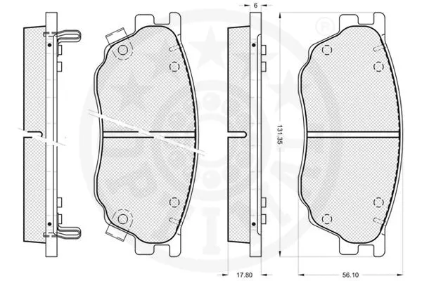 Brake Pad Set, disc brake
