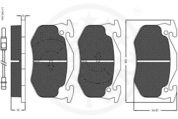 Brake Pad Set, disc brake