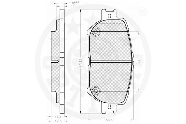 Brake Pad Set, disc brake