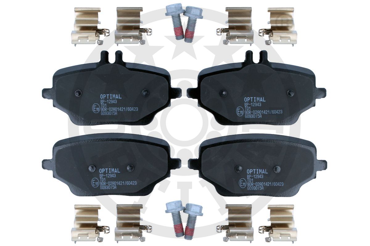 Brake Pad Set, disc brake (BP-12943)