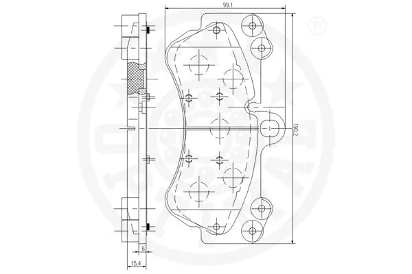 Brake Pad Set, disc brake