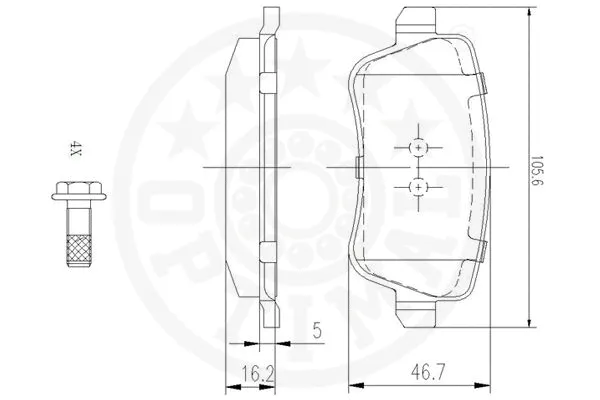 Brake Pad Set, disc brake