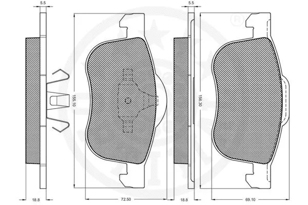 Brake Pad Set, disc brake
