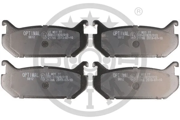 Brake Pad Set, disc brake (9812)