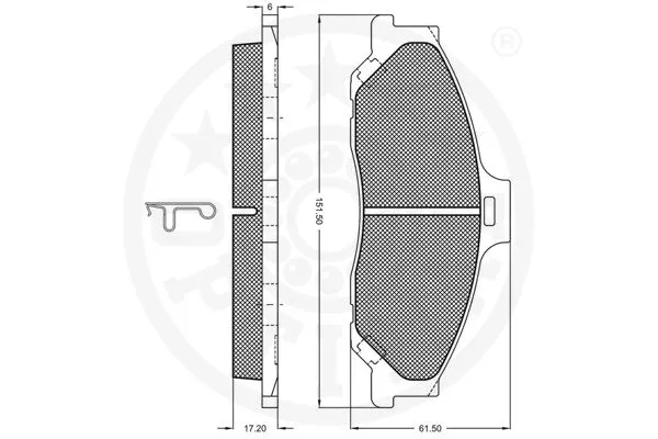Brake Pad Set, disc brake