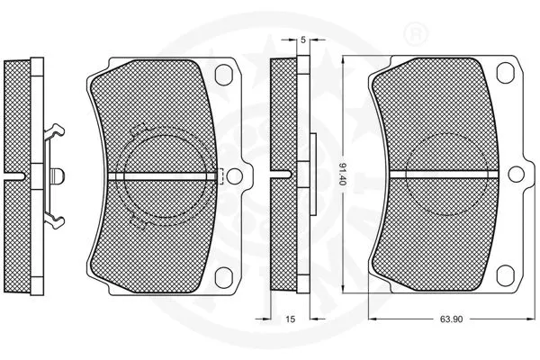 Brake Pad Set, disc brake