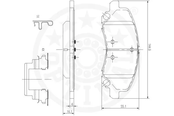 Brake Pad Set, disc brake