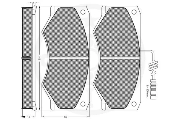 Brake Pad Set, disc brake